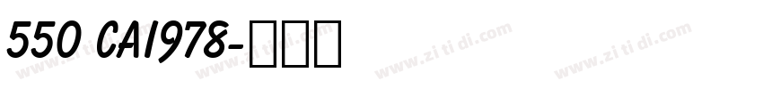 550 cai978字体转换